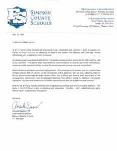 Reference Letter from Simpson County Schools